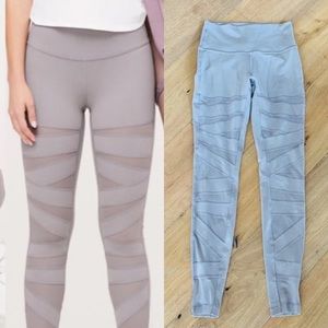 Lululemon Dark Chrome Tech Mesh Hi-Rise Tight